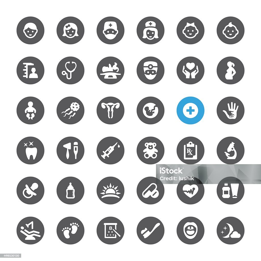 Healthcare and Pediatrician related vector icons Healthcare and Pediatrician related icons.  Icon Symbol stock vector