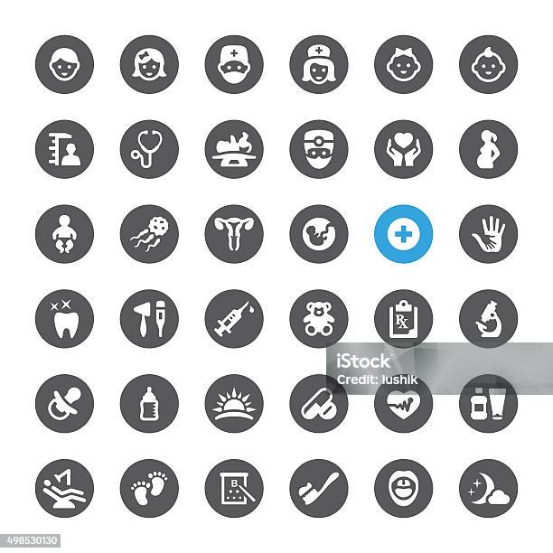 Healthcare And Pediatrician Related Vector Icons Stock Illustration - Download Image Now - Icon Symbol, Assistance, Dentist