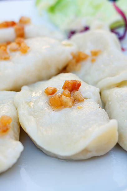 istock delicious dumplings boiled in white plate 498530161