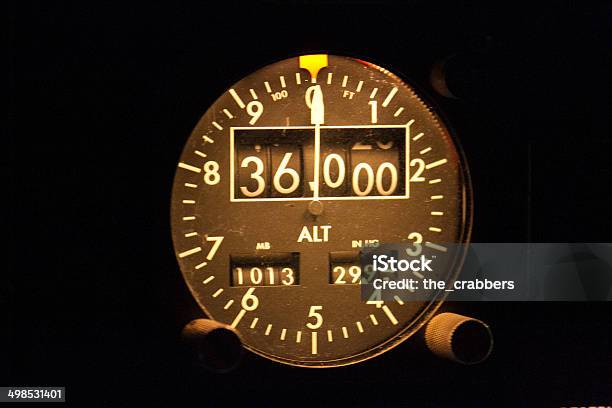 Altimeter - Fotografias de stock e mais imagens de Mostrador de Altitude - Mostrador de Altitude, Avião, Fotografia - Imagem