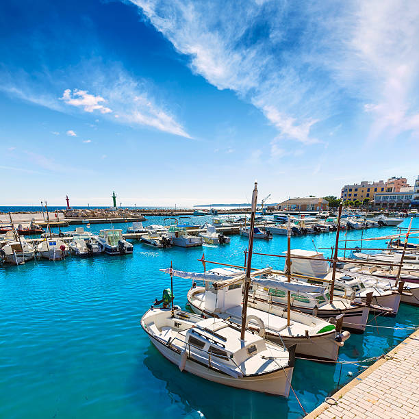 Majorca Cala Bona marina port Son Servera Mallorca in Balearic islands of spain
