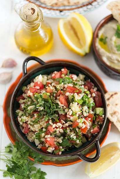 istock Tabbouleh - arabian vegetarian salad 498533916