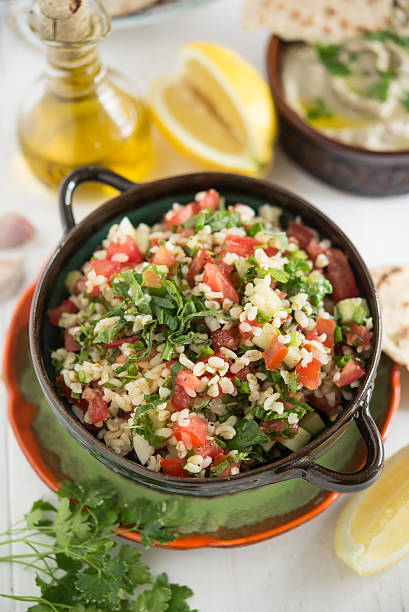 istock Tabbouleh - arabian vegetarian salad 498534106