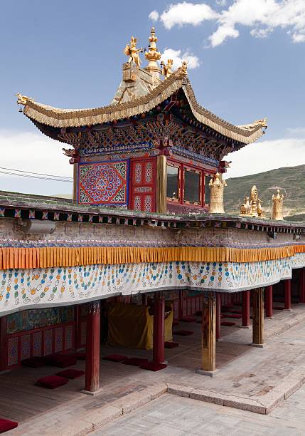 istock Detail from Tongren monastery or Longwu Monastery 498536034