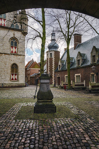 istock Old drinking fountain in the town square. 498536640