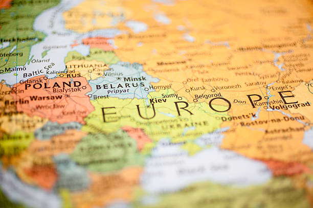 istock Nations:  Map of Eastern European countries. Belarus, Poland. 498546950