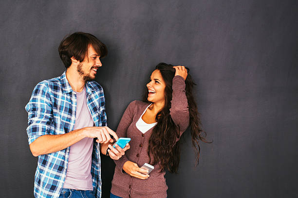 istock Man and Woman in Social Network Concept 498547820