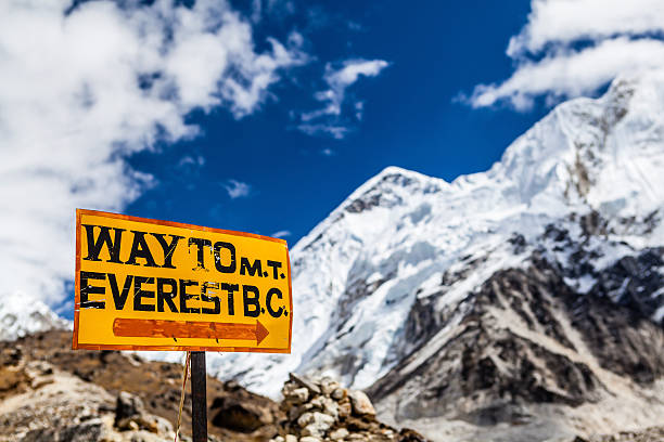 istock Mount Everest signpost Himalayas 498549209