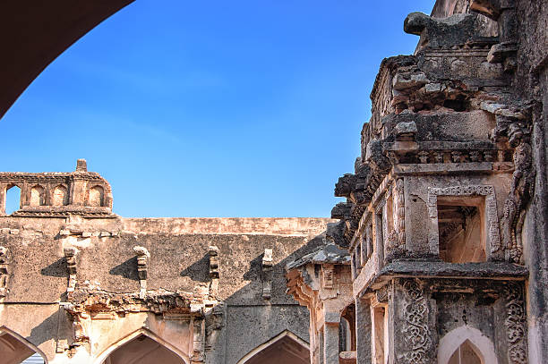 istock Queen's Bath - ancient ruins of Vijayanagara Empire, Hampi, India. 498549598