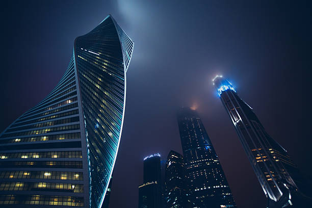 istock Modern skyscrapers in the center 498552418