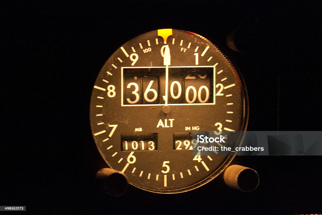 Altimeter - Foto de stock de Avión libre de derechos