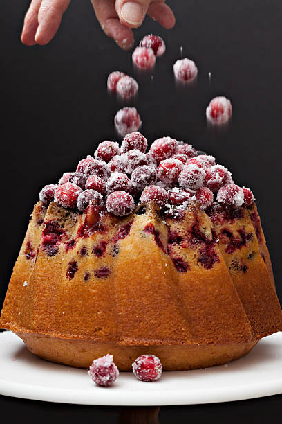 Decorating A Christmas Cranberry Cake
