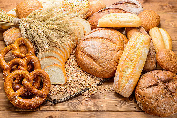 la pane - wheat bundle bouquet food foto e immagini stock