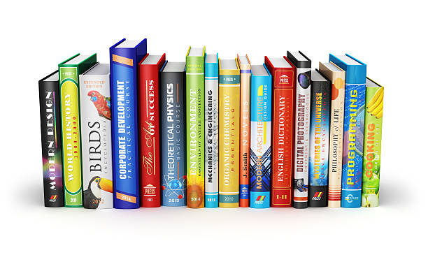 istock Color hardcover books 498554899