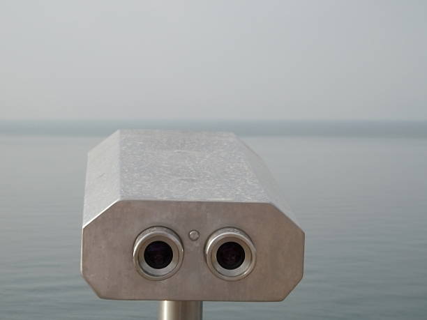 Look there - telescope overlooking the ocean