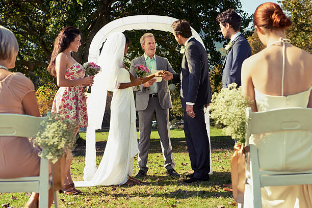 istock Gathered before friends and family 498555883