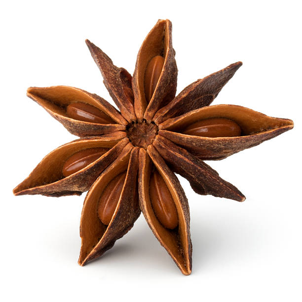 istock Star anise spice fruit and seeds isolated on white background 498556092