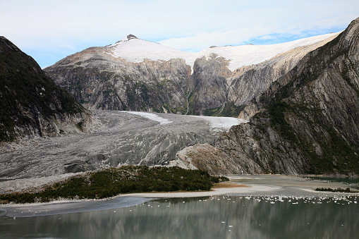 IN ARGENTINS ARE THESE MILLENARY GLACIERS WITH THEIR MORAINES