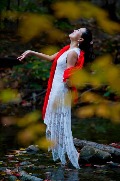 istock Pretty woman embracing autumn 498556976