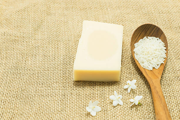 arroz com leite sabão arroz de jasmim - gunny sack imagens e fotografias de stock