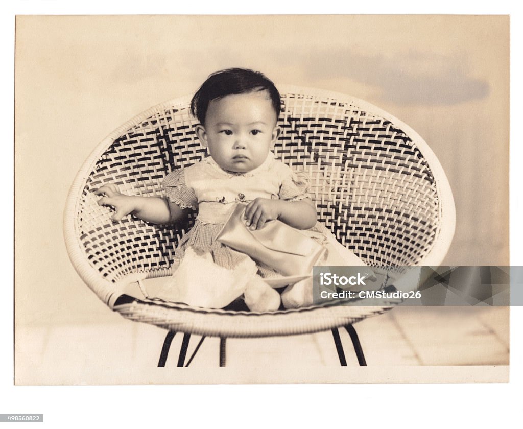 Chinesische Baby-Mädchen - Lizenzfrei Familie Stock-Foto