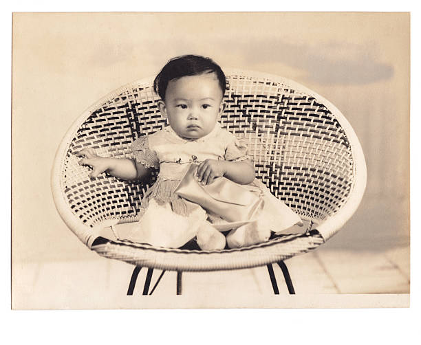 bébé fille chinois - chinese ethnicity aging process family asian ethnicity photos et images de collection
