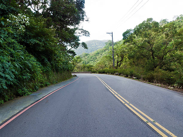 istock Road in mountain range,Taipei 498560860