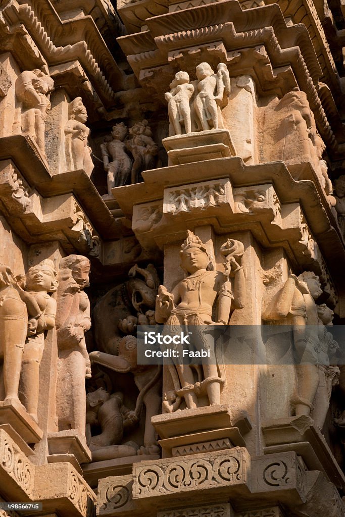 Jagadambi Temple in Khajuraho The famous temples of Khajuraho are a large group of medieval hindu and jain temples, famous for ther erotic sculptures. Situated in Madhya Pradesh, since 1986 they are inscripted as Unesco world heritage site. Architecture Stock Photo