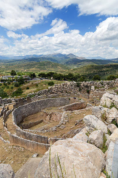 istock Grave circle A in Mycenae, Peloponnese, Greece 498568237