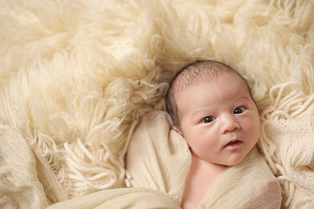 istock Awake Newborn Girl 498569307