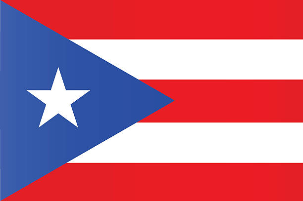 puerto rico flagge - greater antilles stock-grafiken, -clipart, -cartoons und -symbole