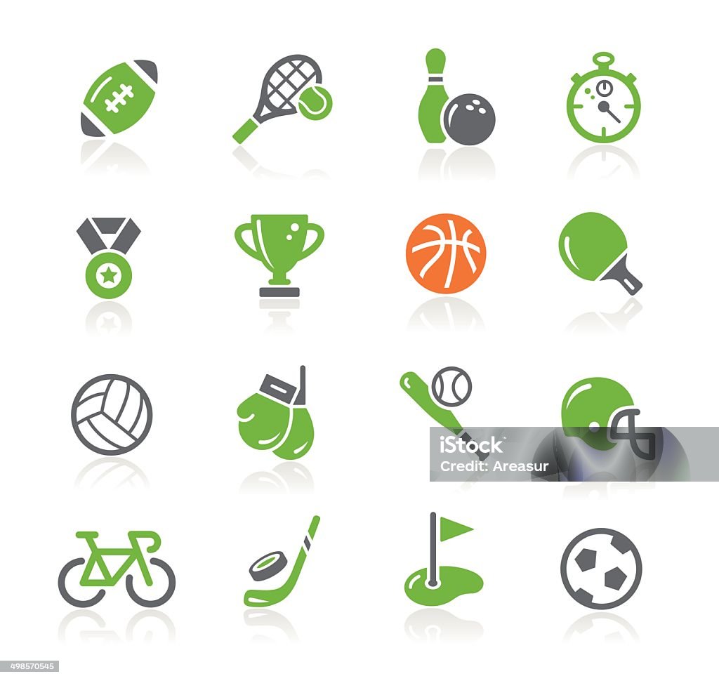 Deportes iconos/serie de resorte - arte vectorial de Accesorio de cabeza libre de derechos