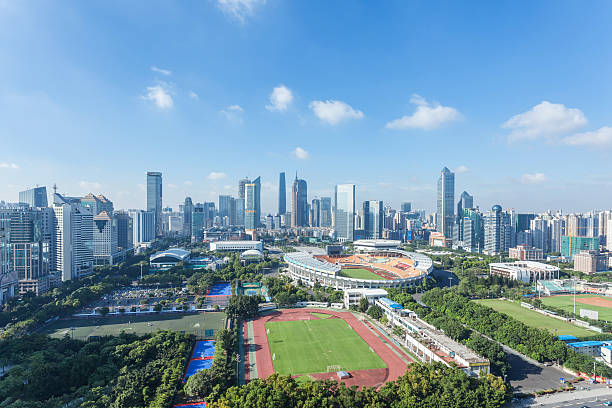 istock Elevated view of Guangzhou CBD 498570892