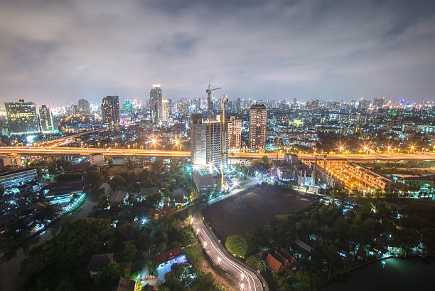 istock night cityscape of bangkok 498572655