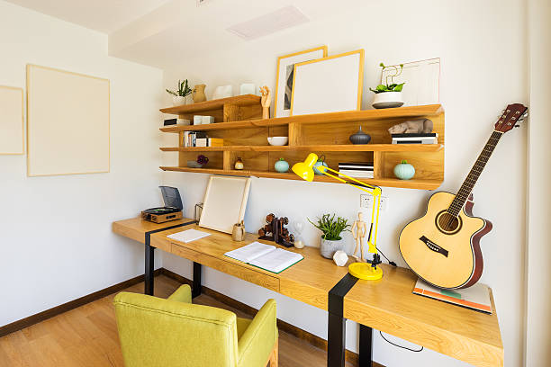 istock interior of reading room in villa 498572866
