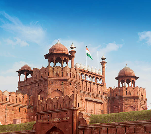 istock The Red Fort with blue sky 498573120