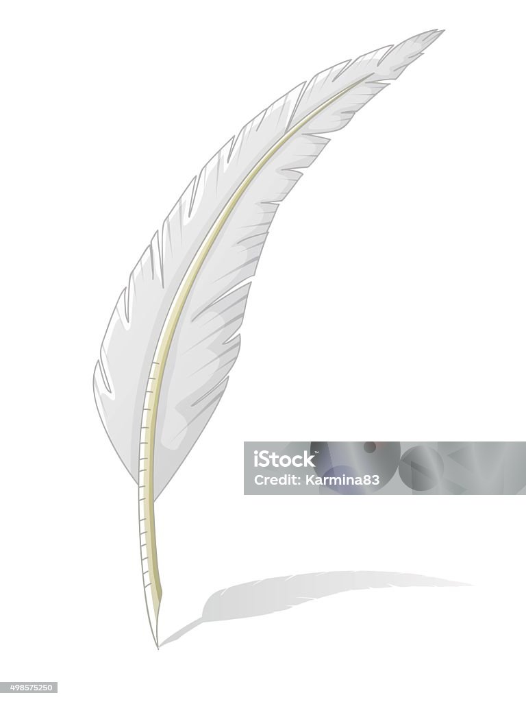 Quill Graphics Quill Isolated On White Stock Illustration - Download Image Now - 2015 ...