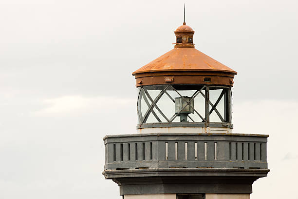 istock Historic Structure Outdoor Railing Lighthouse Tower Nautical Beacon 498576786