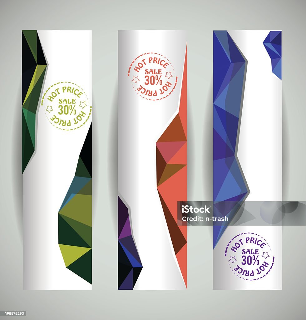 Set of web banners. Set of web banners. Vector template. Abstract stock vector