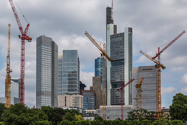 Frankfurt Skyline stock photo