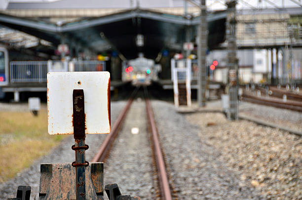 istock Buffer stop : the end of the rail 498580692