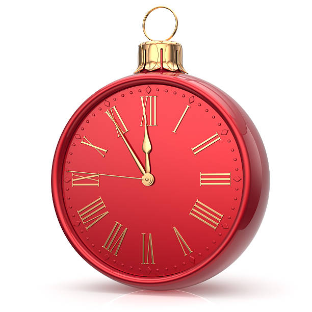 New Year's Eve time alarm clock Christmas ball midnight hour