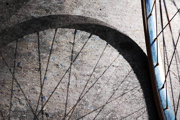 Bike Tire and Shadow