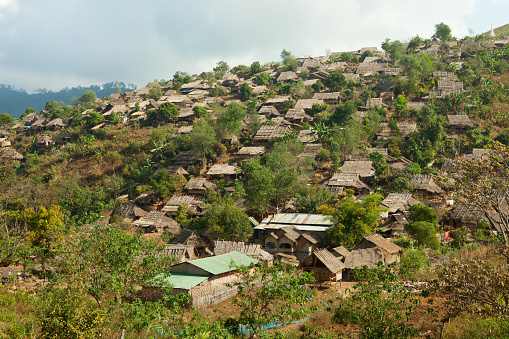 Burmese refugee camp near Mae Sot, Tak Province in northwestern Thailand.