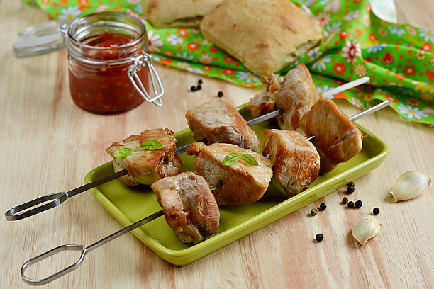 istock Pork kebab with tomato sauce 498582765