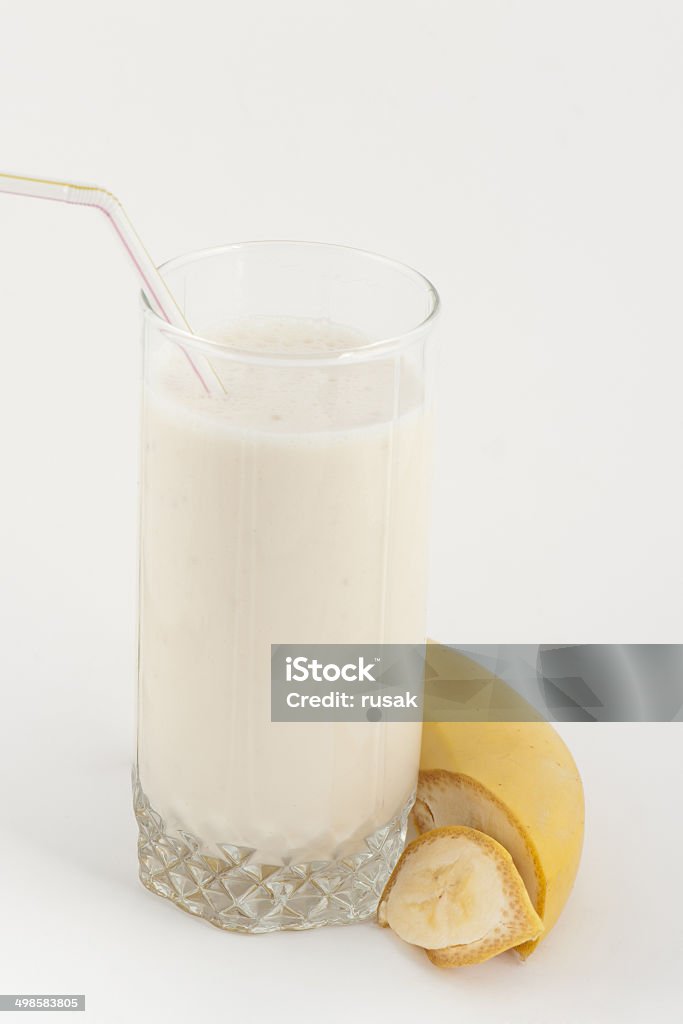 Bananen-Saft mit Bananen - Lizenzfrei Banane Stock-Foto