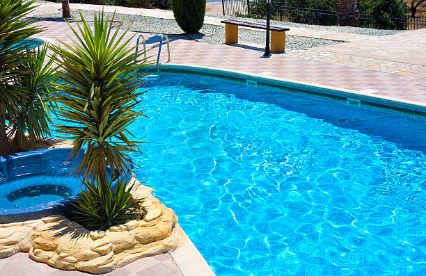 istock Beautiful tropical swimming pool with turquoise water 498583921