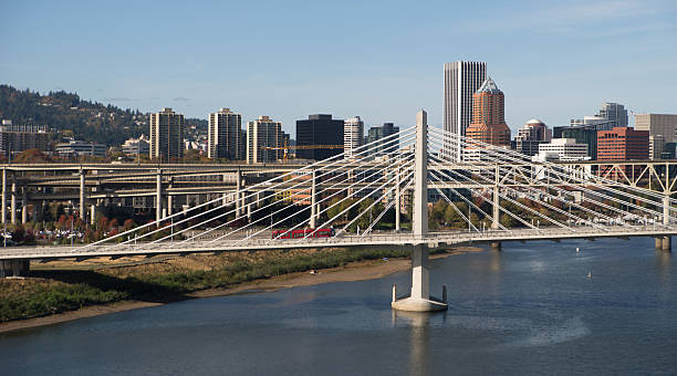 istock Tilikum Crossing Portland Oregon New Bridge Construction Willamette River 498584332