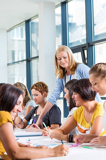 istock Group of women at the training 498597277