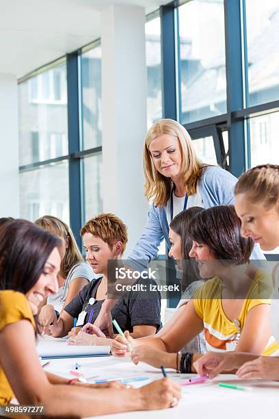 Group Of Women At The Training Stock Photo - Download Image Now - Teacher, Meeting, Education Training Class